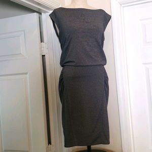 Athleta black and white stripe dress size XS